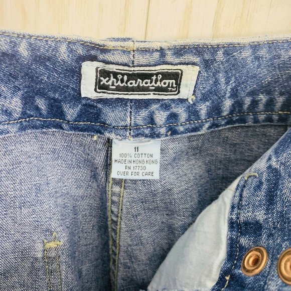 Women’s Xhilaration Double Button Denim Blue Jeans - Picture 5 of 5